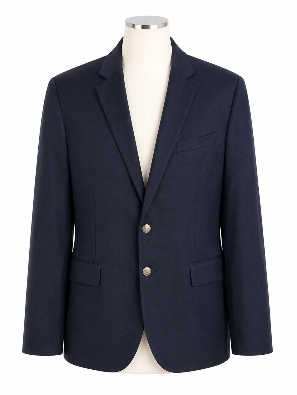 Brooks Brothers "346" Men's Navy 100% Wool Regent Fit Blazer Suit Jacket Sz 44L